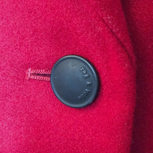 Rag & Bone Daine Long Single Breasted Wool Coat Deep Berry Red Office NWT - Picture 10 of 16